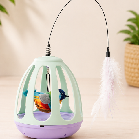 Pájaro Colgante con Pluma